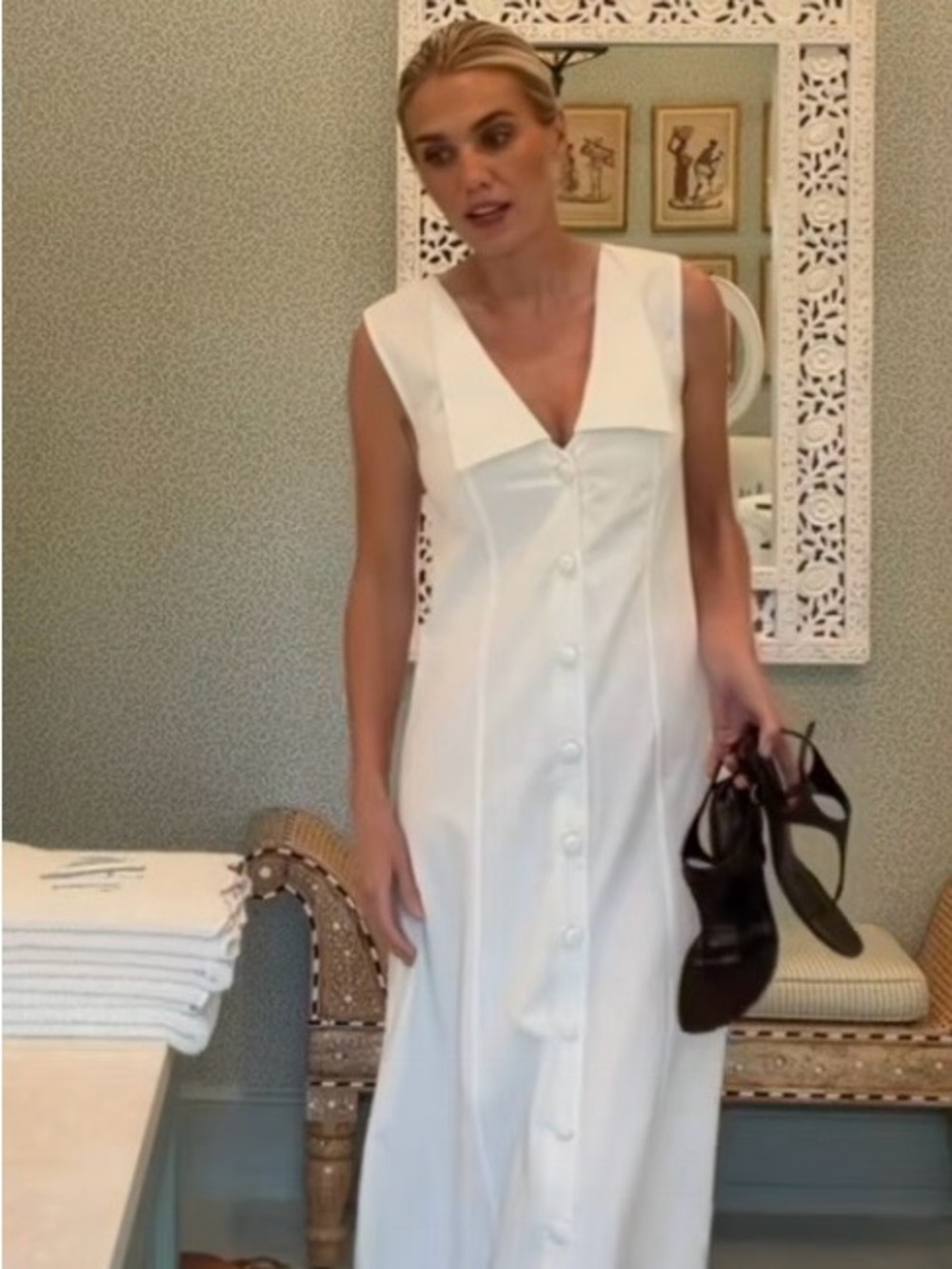 Harper Dress in Blanc